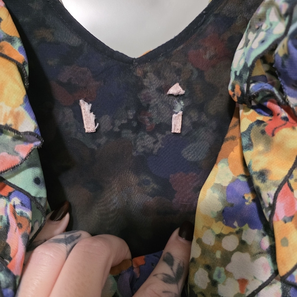 H&M Collaboratiob Floral Ruffle Dress - Picture 4 of 4